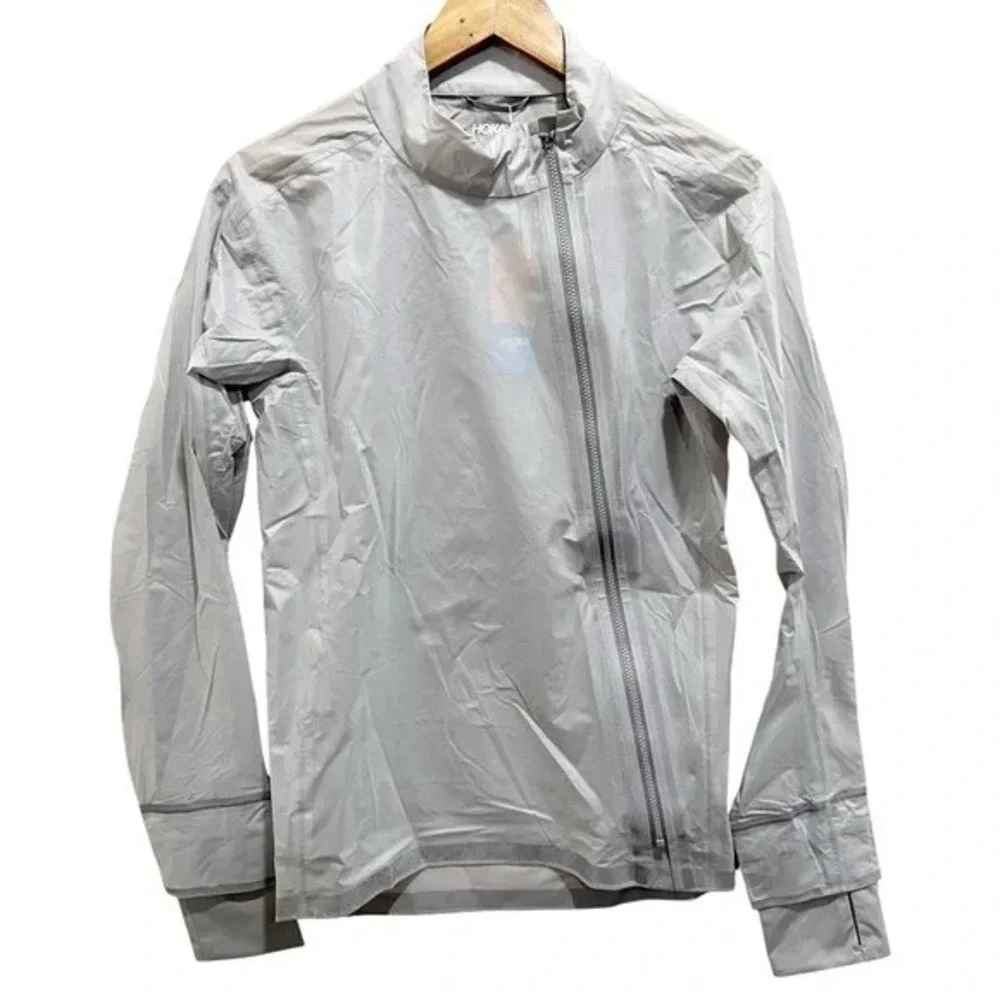 HOKA ONE ONE Performance Shield Jacket XS‎ Gray Running Lightweight NWT